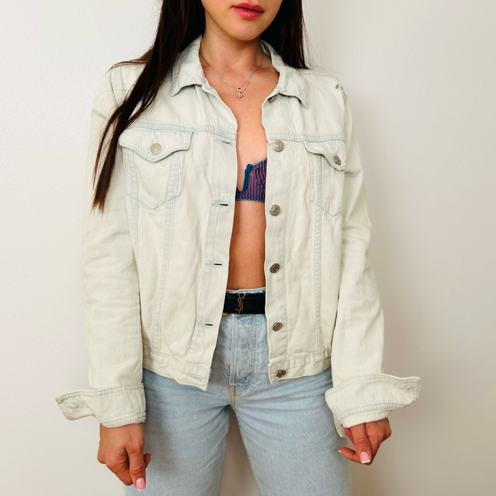 Rag & Bone Denim Jacket bleached wash